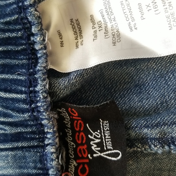 JMS Classic Elastic Waist Jeans 1X - Picture 4 of 4